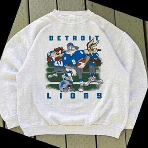 1993 Looney Tunes Detroit Lions Sweatshirt